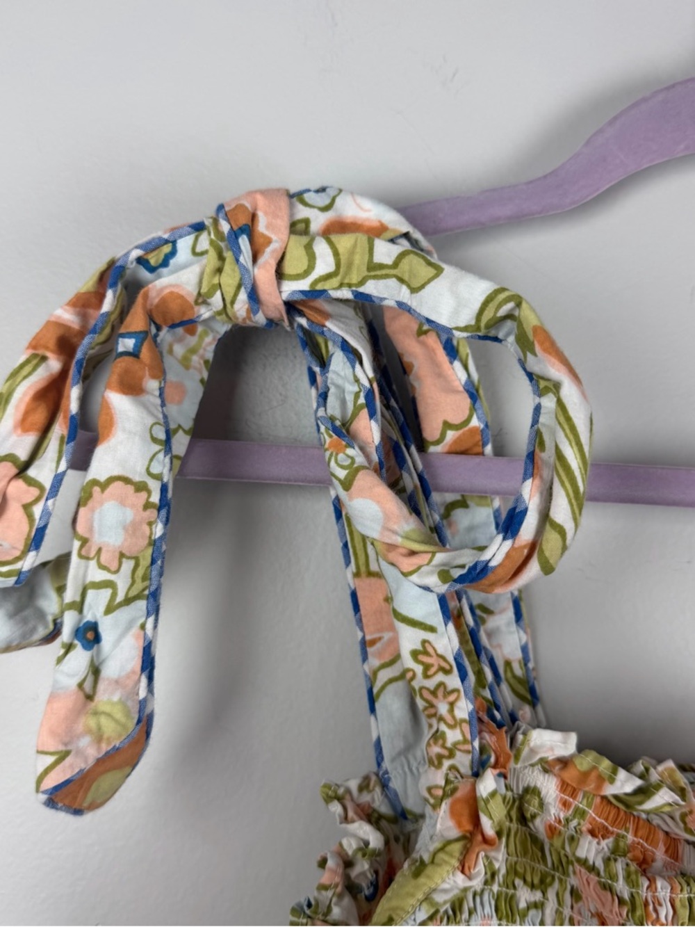 Cleobella Tamara Mini Tank Dress in Retro Floral Medium Smocked Festival Summer - Picture 6 of 11